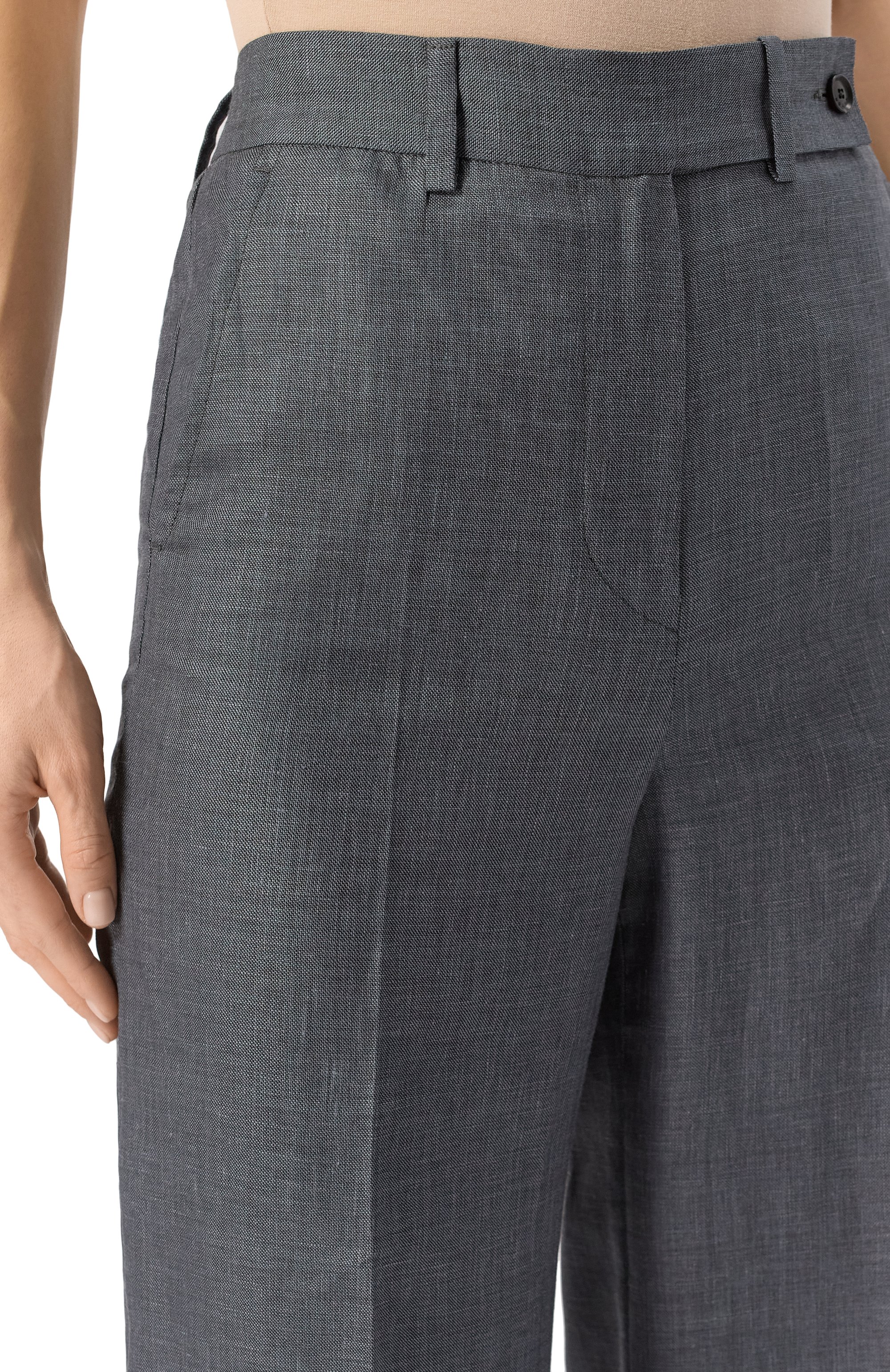 Брюки изо льна и шерсти KITON, арт. D48109K0603E03, фото 5