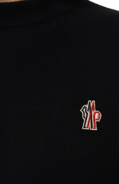 Шерстяной джемпер MONCLER GRENOBLE темно-синего цвета по цене 65650 руб., арт. 9C000-09-M1122, фото 5 Шерстяной джемпер MONCLER GRENOBLE, арт. 9C000-09-M1122, фото 5