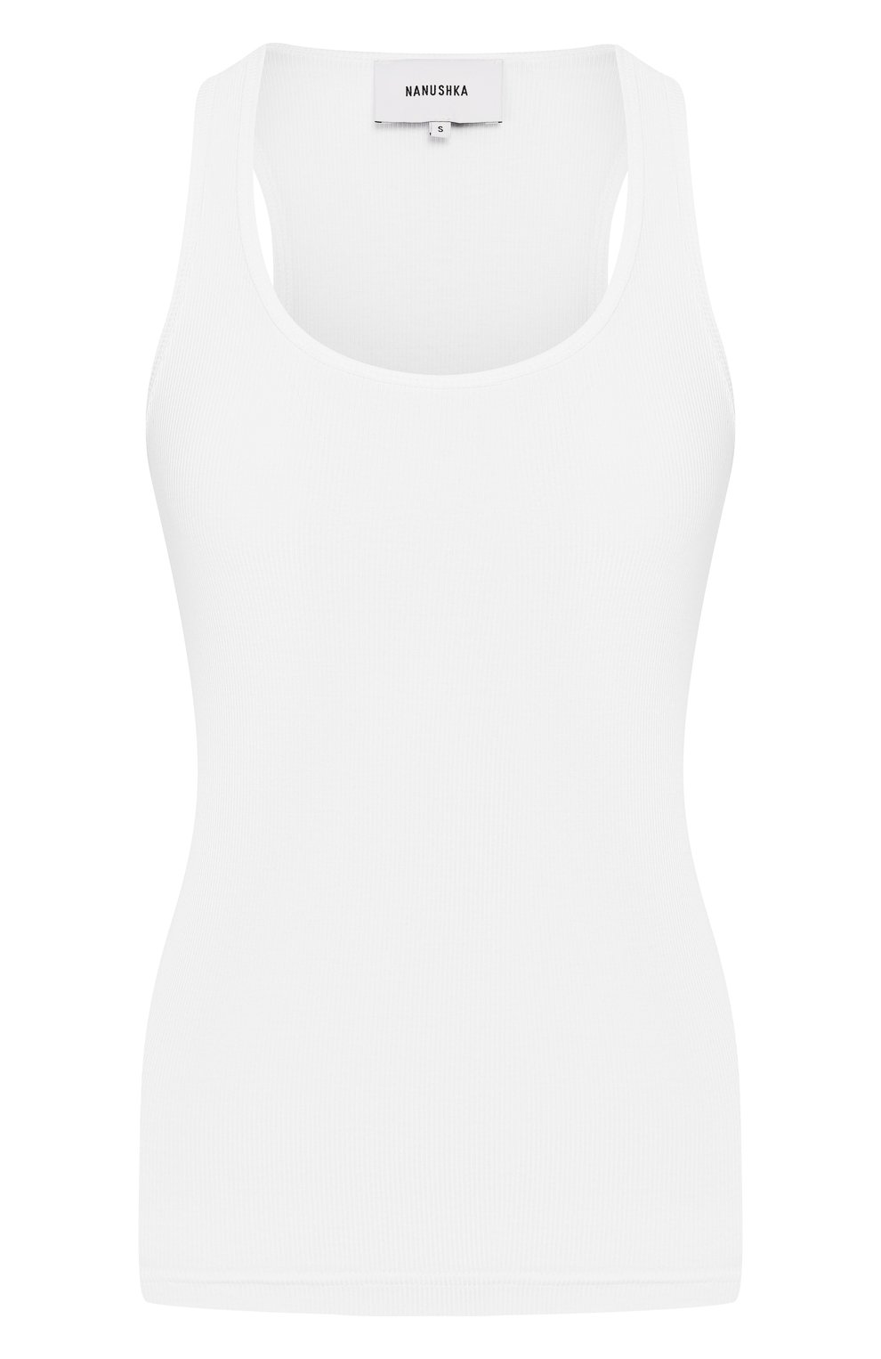 Хлопковая майка NANUSHKA, арт. BAYLEE_WHITE_RIB JERSEY, фото 1