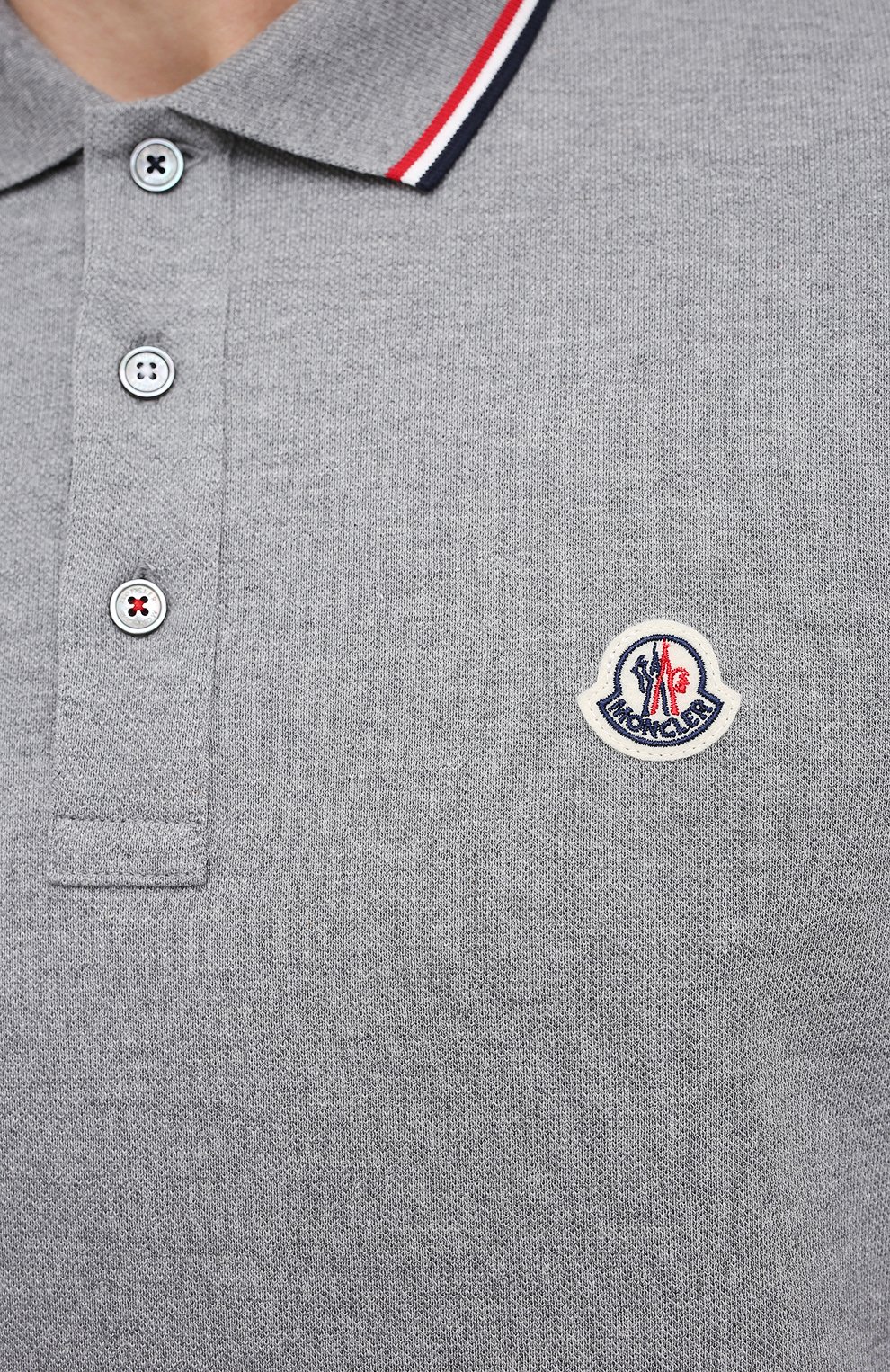 Хлопковое поло MONCLER, арт. F2-091-8B701-00-84556, фото 5