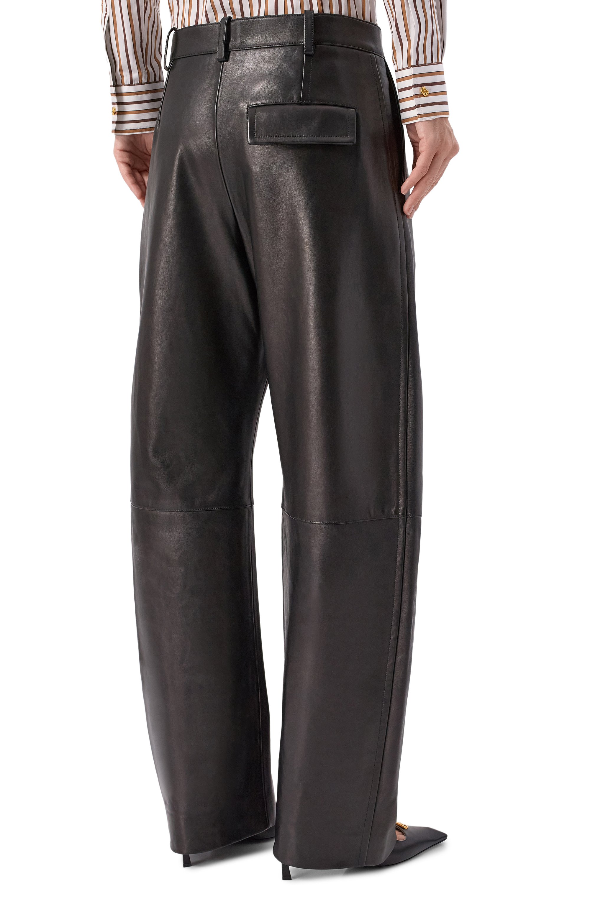 Кожаные брюки BOTTEGA VENETA, арт. 797751 V3WT0, фото 4