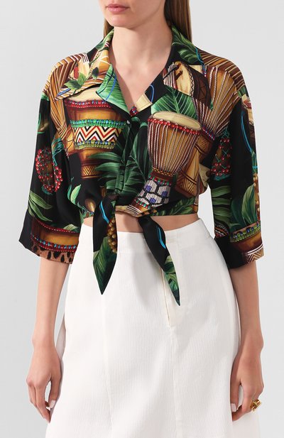 Шелковая рубашка DOLCE & GABBANA, арт. F5N11T/IS1D2, фото 3