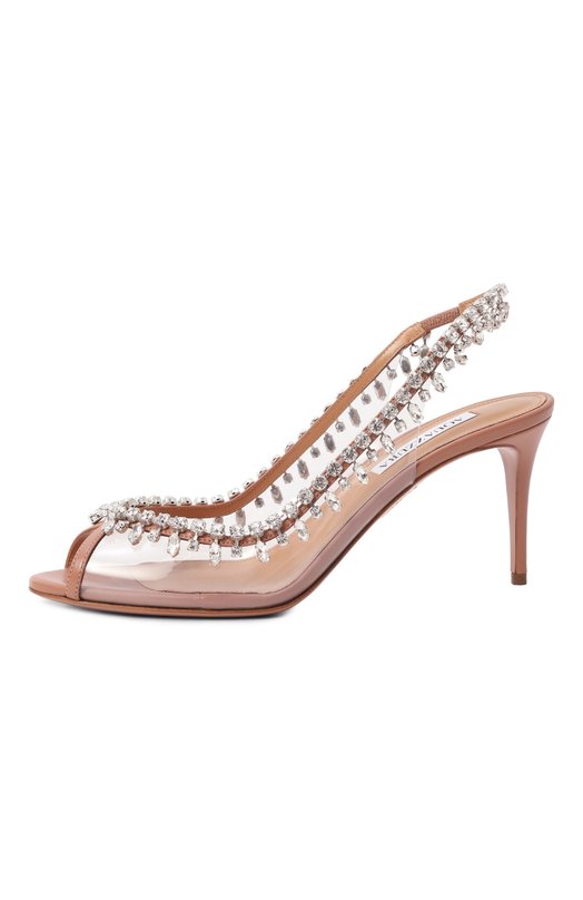 Туфли Temptation Crystal 75 Aquazzura TEMMIDS1/NPV Прозрачный  TEMMIDS1/NPV Фото 4