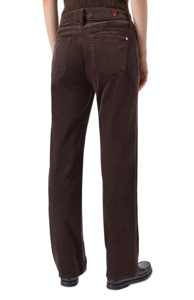 Вельветовые брюки 7 FOR ALL MANKIND коричневого цвета по цене 29950 руб., арт. 7UC90V64, фото 4 Вельветовые брюки 7 FOR ALL MANKIND, арт. 7UC90V64, фото 4