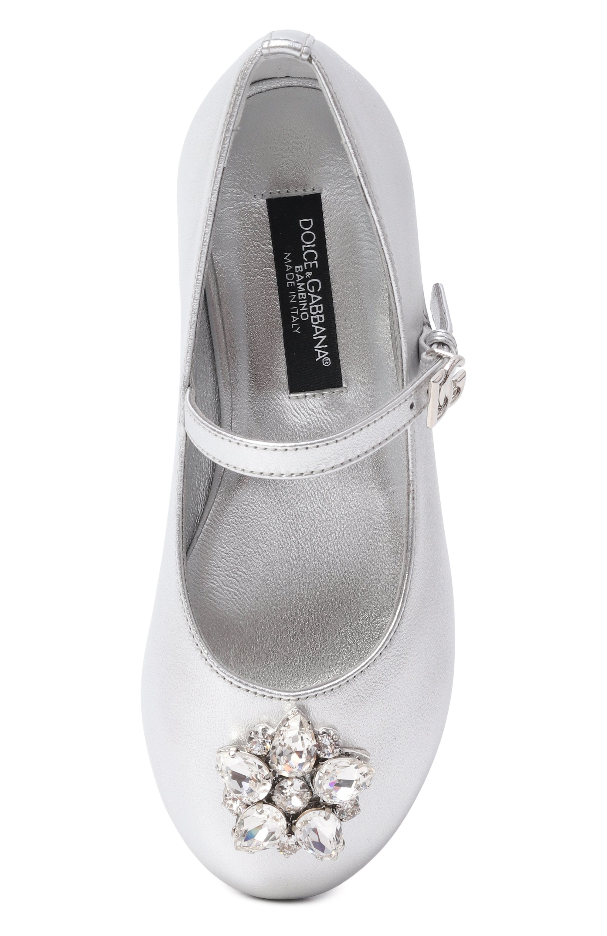 Кожаные балетки DOLCE & GABBANA, арт. D11376/AX261, фото 4