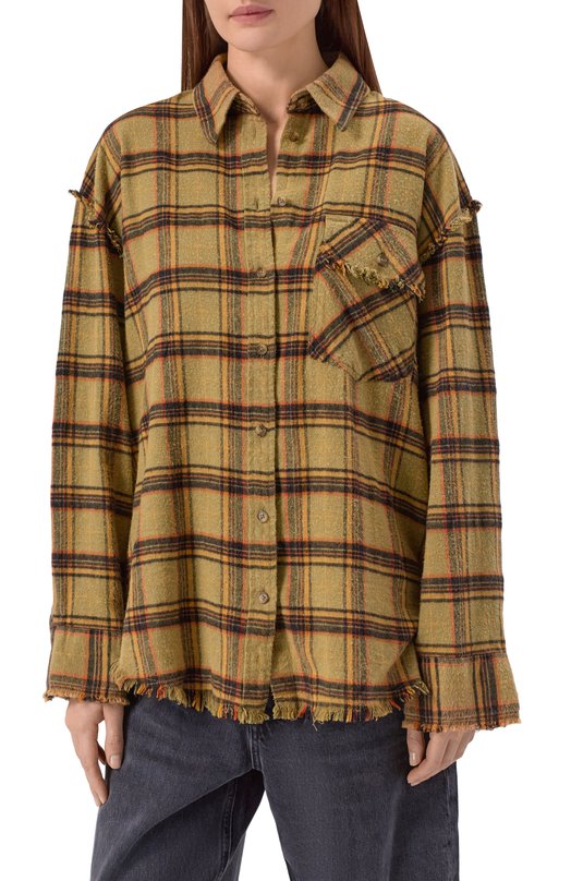 Хлопковая рубашка Addicted AD1515 Зелёный  AD1515 Фото 3