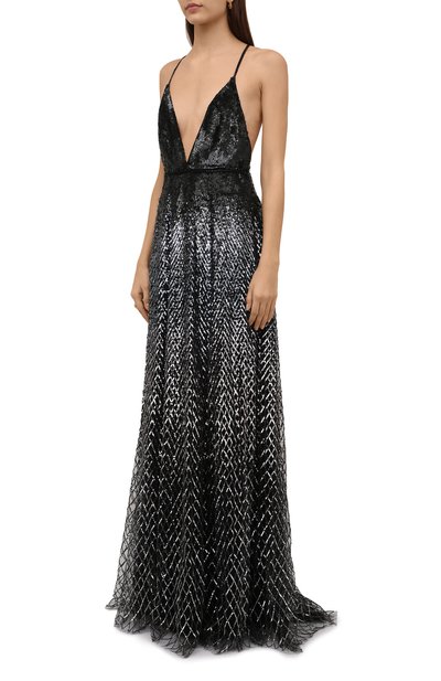 Платье с пайетками VALENTINO, арт. UB0VDB551ED, фото 3