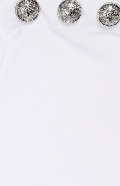 Хлопковая майка BALMAIN белого цвета по цене 17650 руб., арт. 6K8532/KX080/12-16, фото 3 Хлопковая майка BALMAIN, арт. 6K8532/KX080/12-16, фото 3