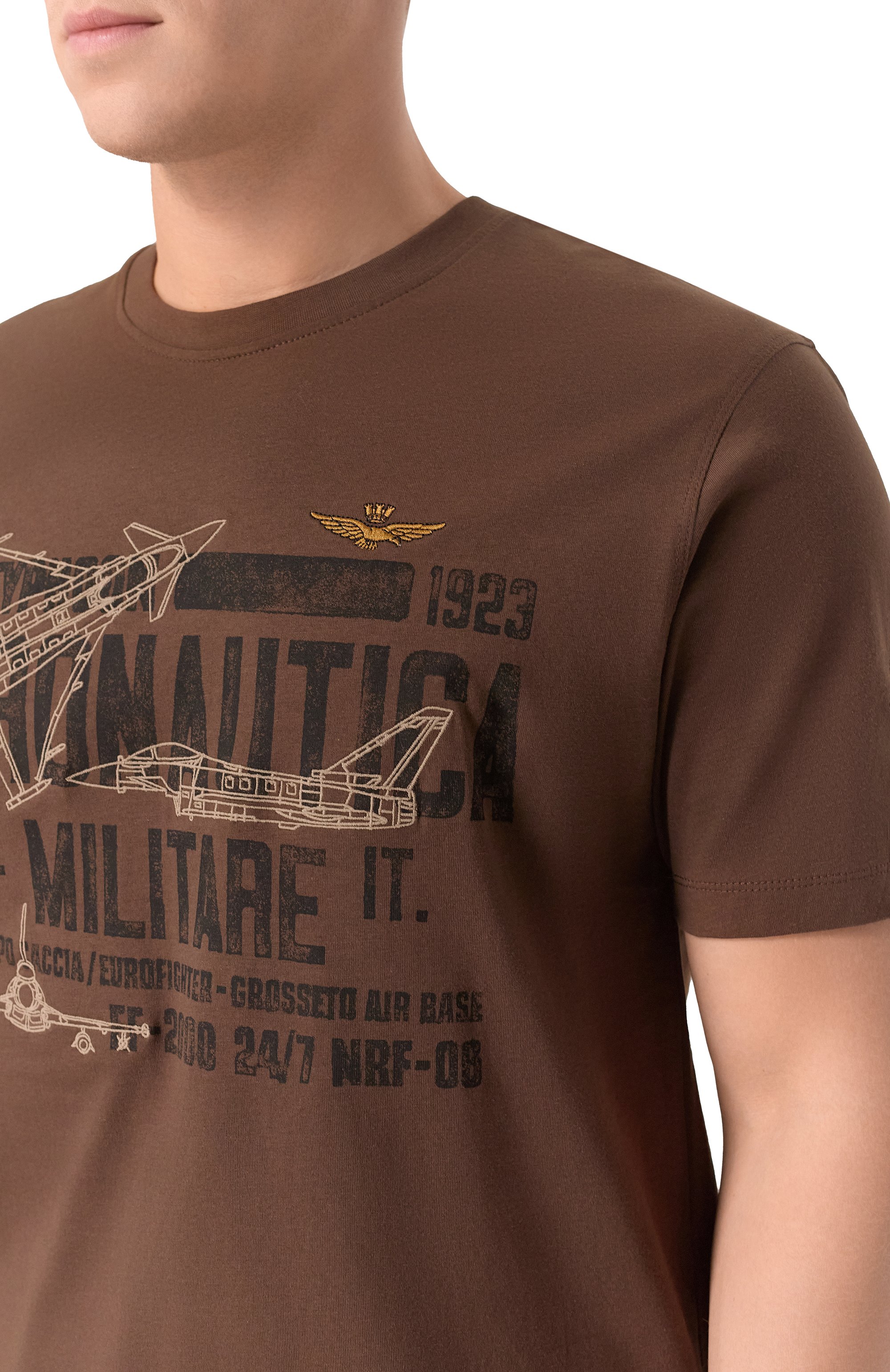 Хлопковая футболка AERONAUTICA MILITARE, арт. TS2535UJ00641, фото 5