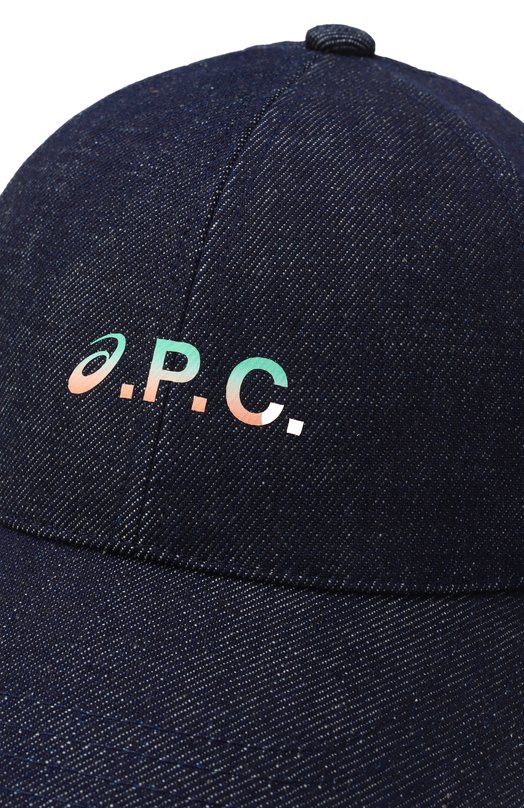 Хлопковая бейсболка A.P.C. x ASICS A.P.C. C0HEV-M24148 Синий  C0HEV-M24148 Фото 4
