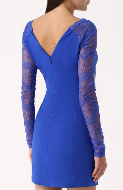 Приталенное мини-платье с кружевным лифом LA PERLA, арт. 000950B, фото 4