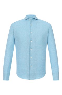 Рубашка из хлопка и льна CANALI, арт. L756/GN00411, фото 1