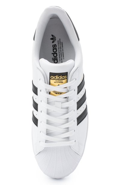 Кожаные кеды superstar ADIDAS ORIGINALS, арт. EG4958, фото 5