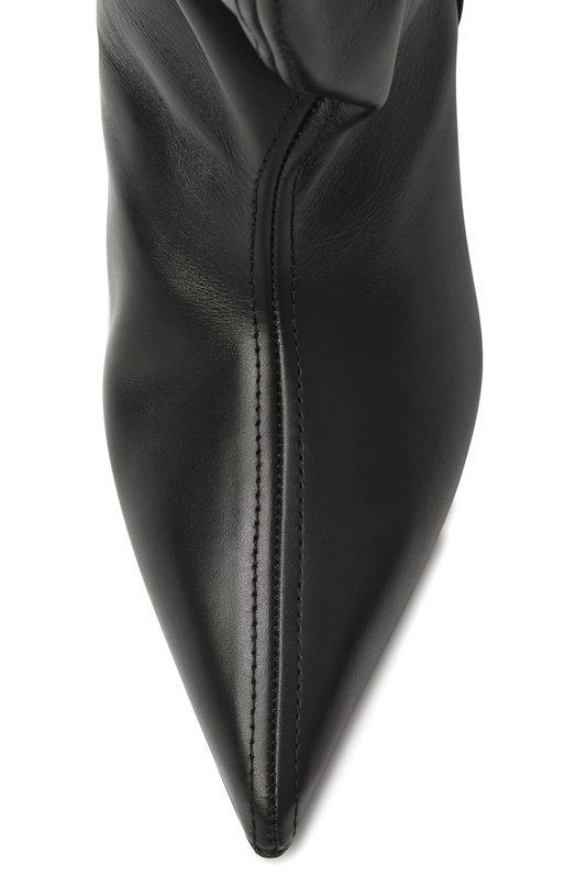 Кожаные полусапоги Balmain FN0TA181/LVIT Чёрный  FN0TA181/LVIT Фото 6