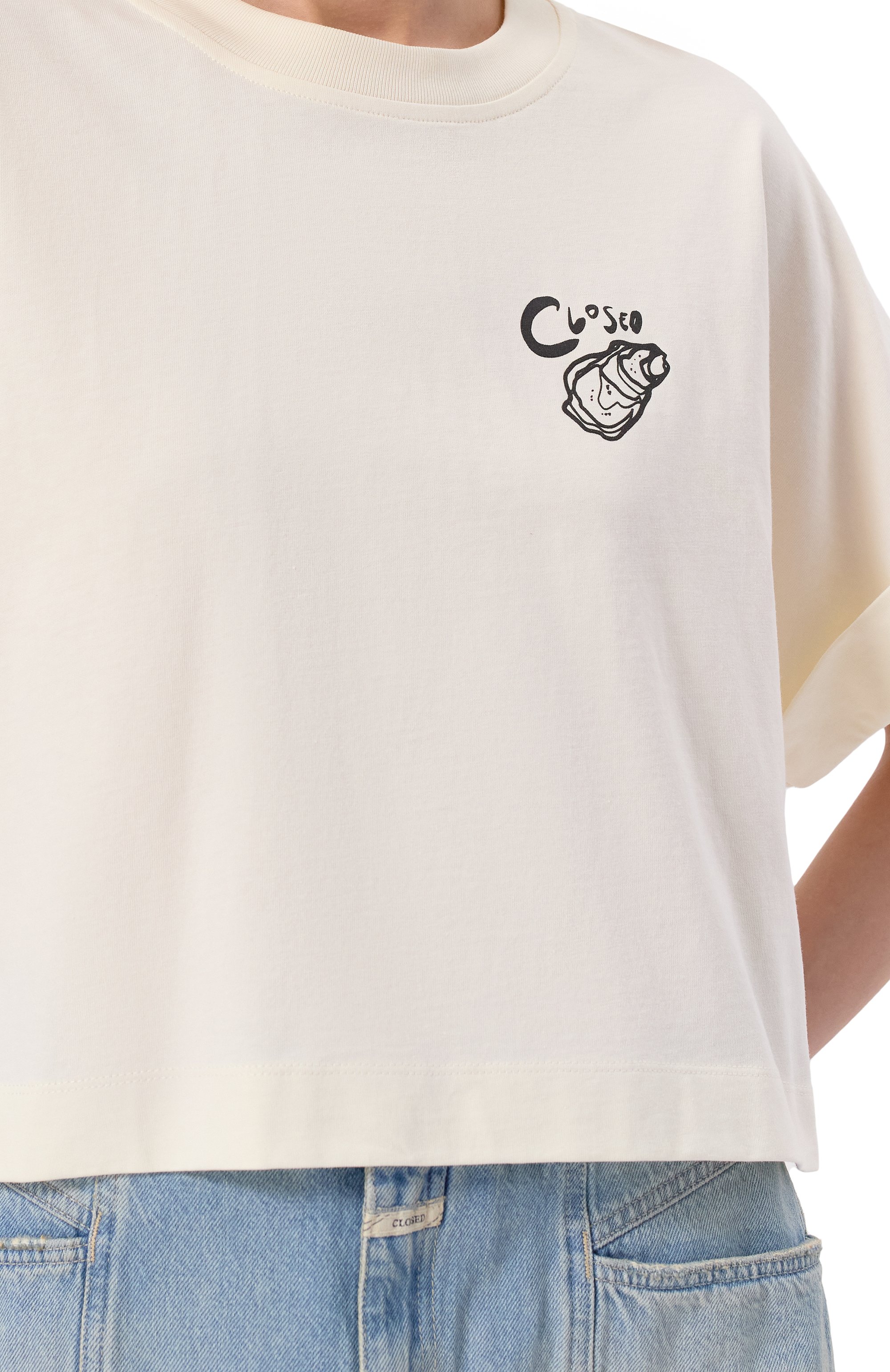 Хлопковая футболка CLOSED, арт. C95445-44H-PR, фото 5