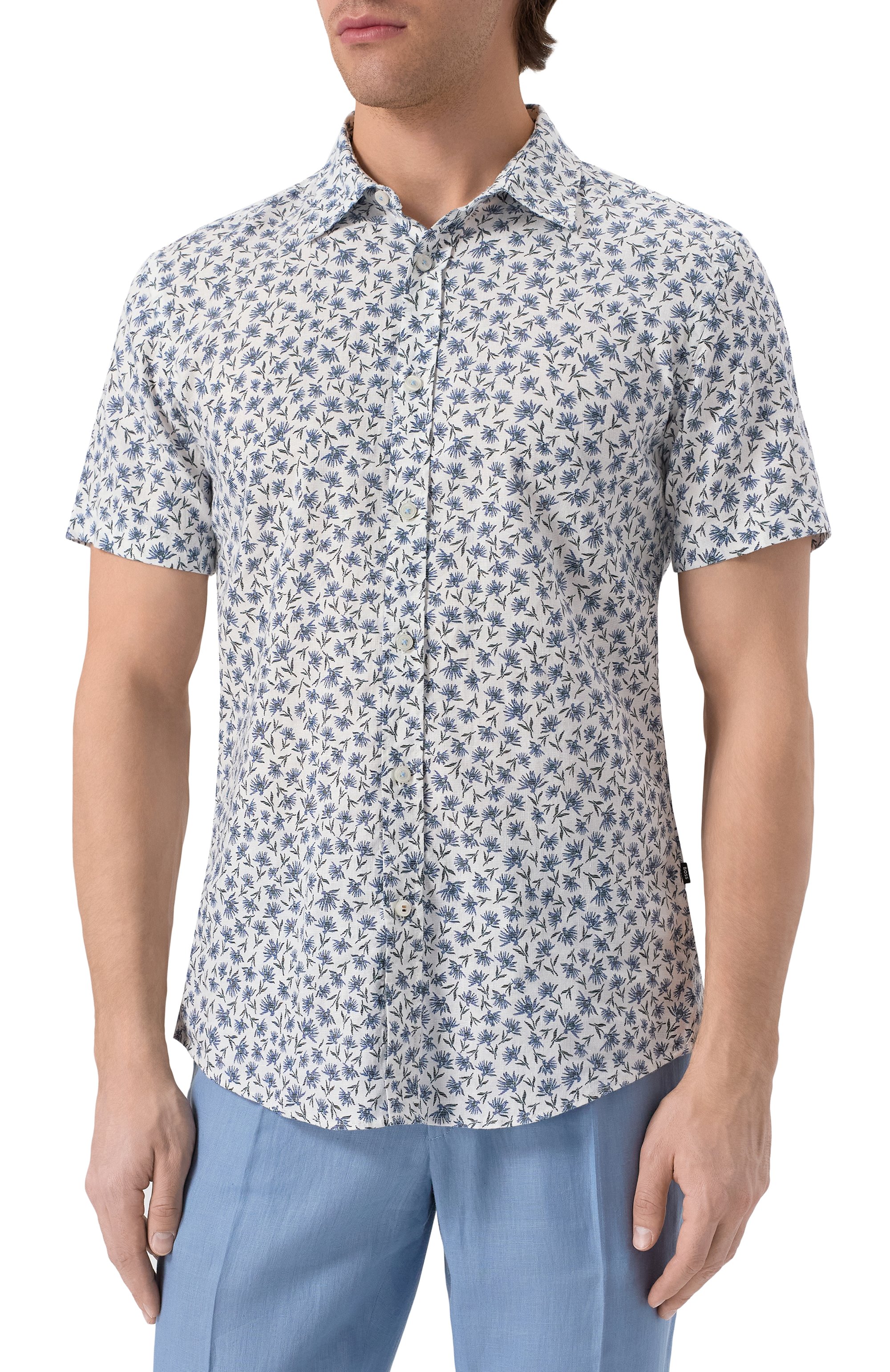 Льняная рубашка BOSS, арт. 50539565, фото 3