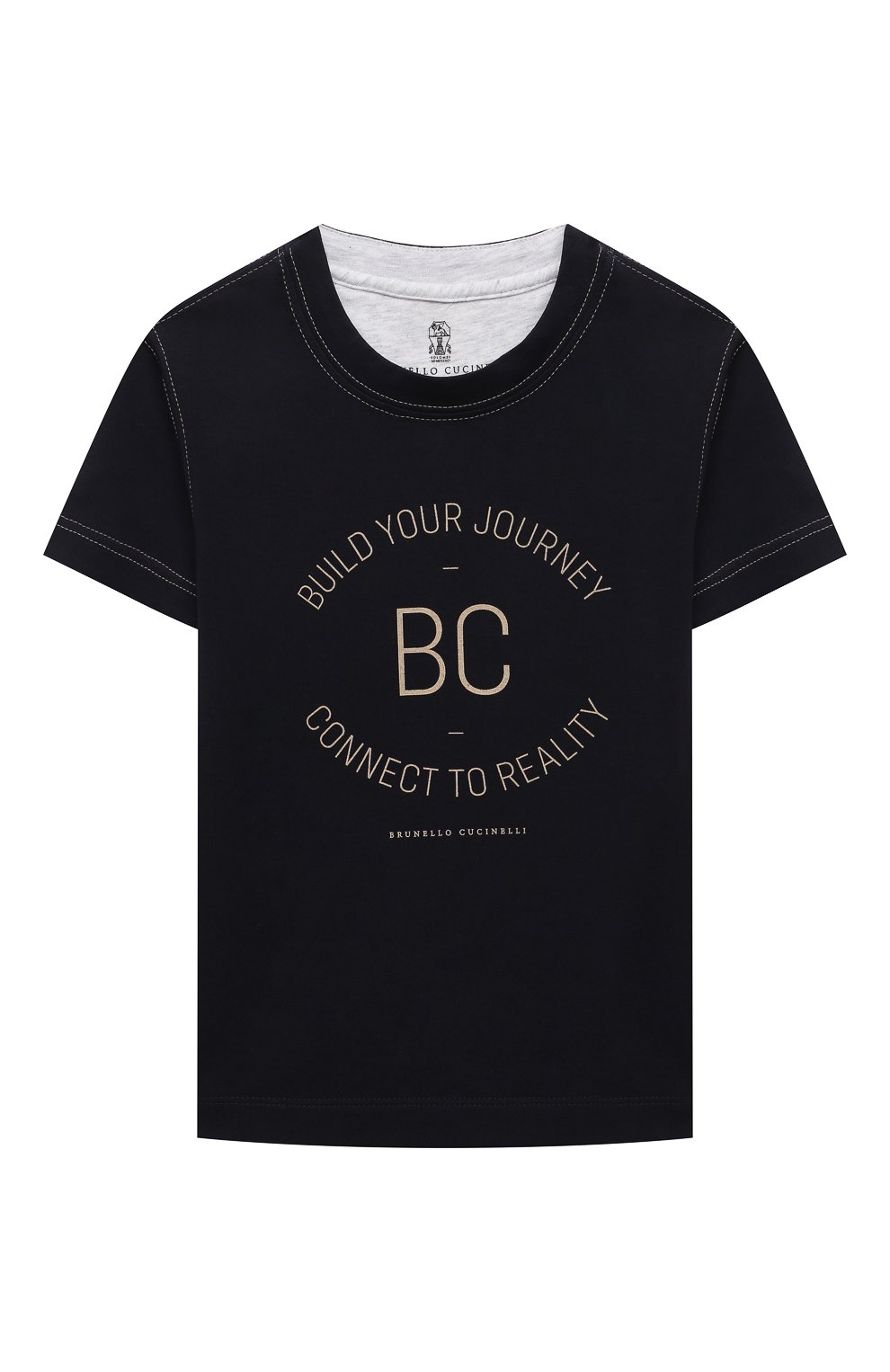 Хлопковая футболка BRUNELLO CUCINELLI, арт. BE857T114A, фото 1