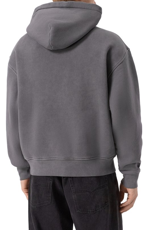 Хлопковое худи Palm Angels PMBB17DF25FLE003 Серый  PMBB17DF25FLE003 Фото 4