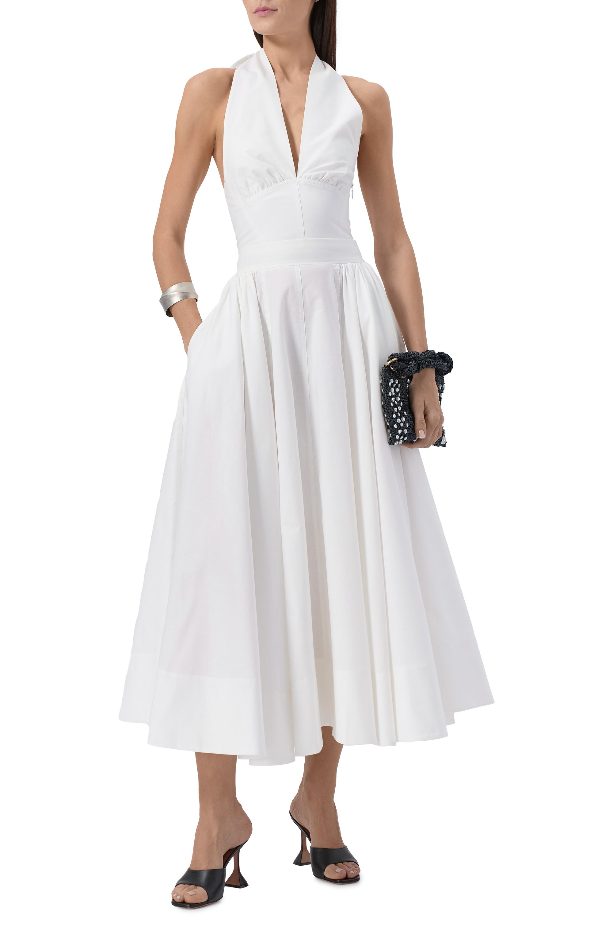 Хлопковая юбка THE ANDAMANE белого цвета по цене 54100 руб., арт. TM170367B/TNC164, фото 2 Хлопковая юбка THE ANDAMANE, арт. TM170367B/TNC164, фото 2