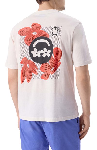 Хлопковая футболка HUGO BLUE, арт. 50533387, фото 4