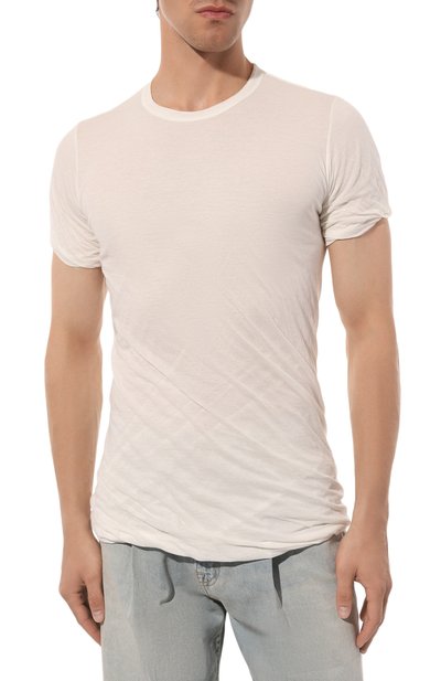 Хлопковая футболка RICK OWENS, арт. RU02D6256/UC, фото 3