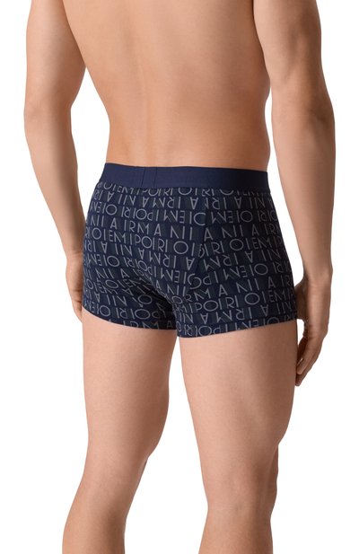 Хлопковые боксеры EMPORIO ARMANI темно-синего цвета по цене 3995 руб., арт. EM002170/AF14995, фото 3 Хлопковые боксеры EMPORIO ARMANI, арт. EM002170/AF14995, фото 3