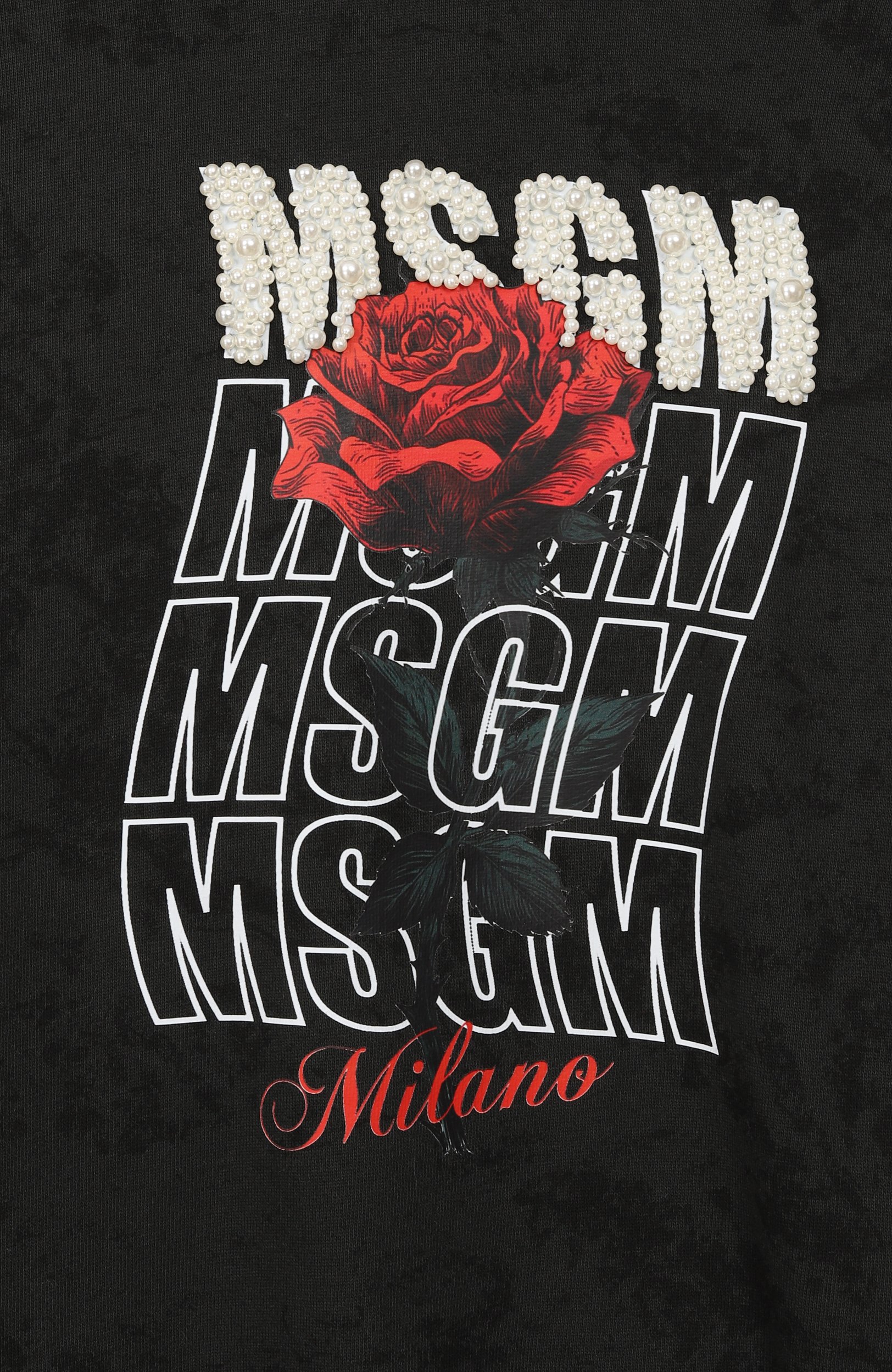 Хлопковое худи MSGM KIDS, арт. F6MSJGHS084, фото 3