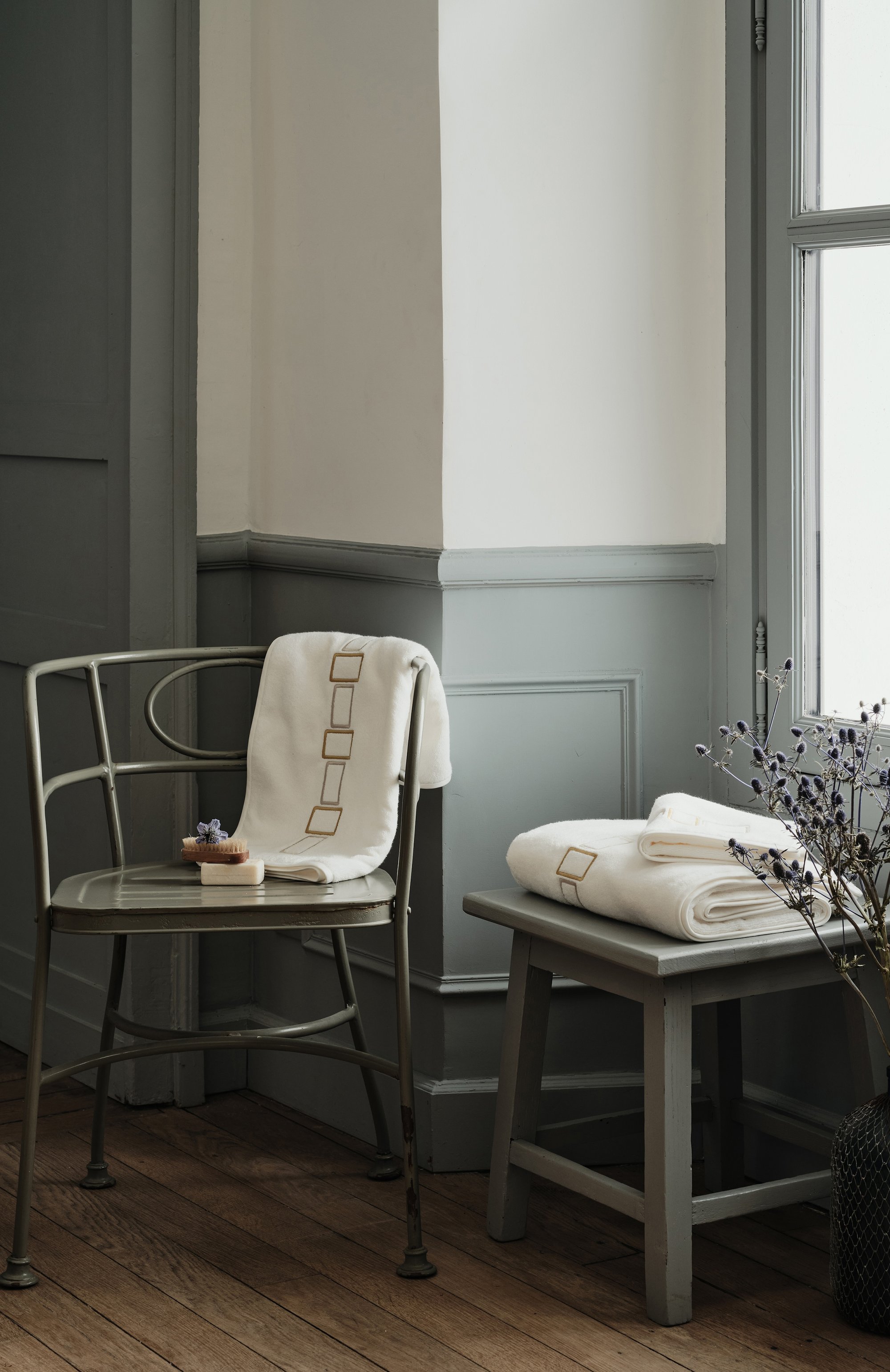 Набор из пяти полотенец bold bicolor embroidery FRETTE, арт. FR6881 D1100 5PZD, фото 2