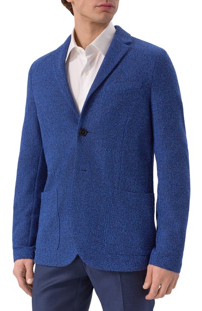 Хлопковый пиджак HARRIS WHARF LONDON, арт. C8Z22PXE, фото 4