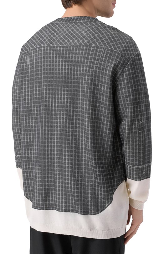 Шерстяной кардиган Moschino A0904/5200 Серый  A0904/5200 Фото 4