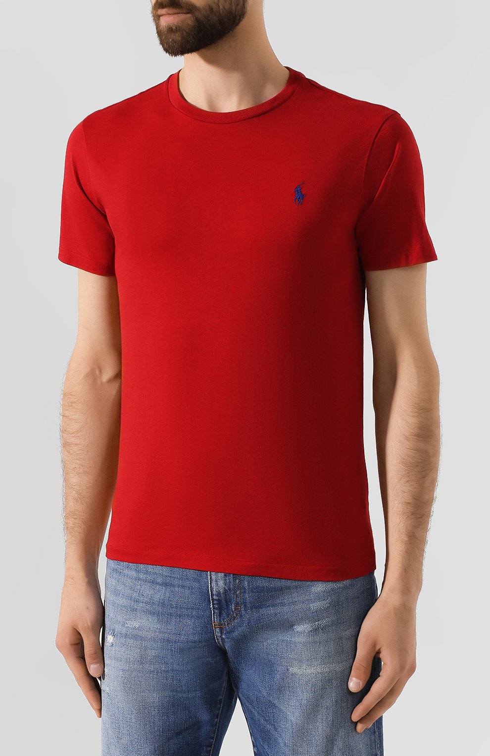 Хлопковая футболка POLO RALPH LAUREN, арт. 710671438, фото 3