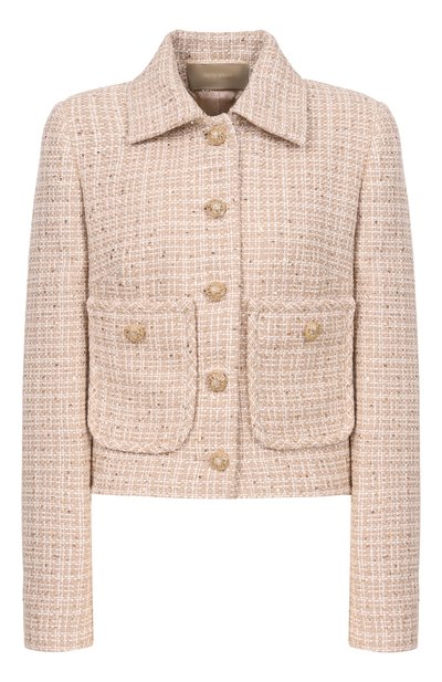 Женский твидовый жакет ELIE SAAB, арт. J0140NR26/TW008