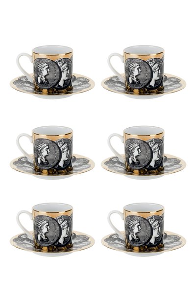Набор из шести кофейных чашек cammei FORNASETTI, арт. P19Z292, фото 1