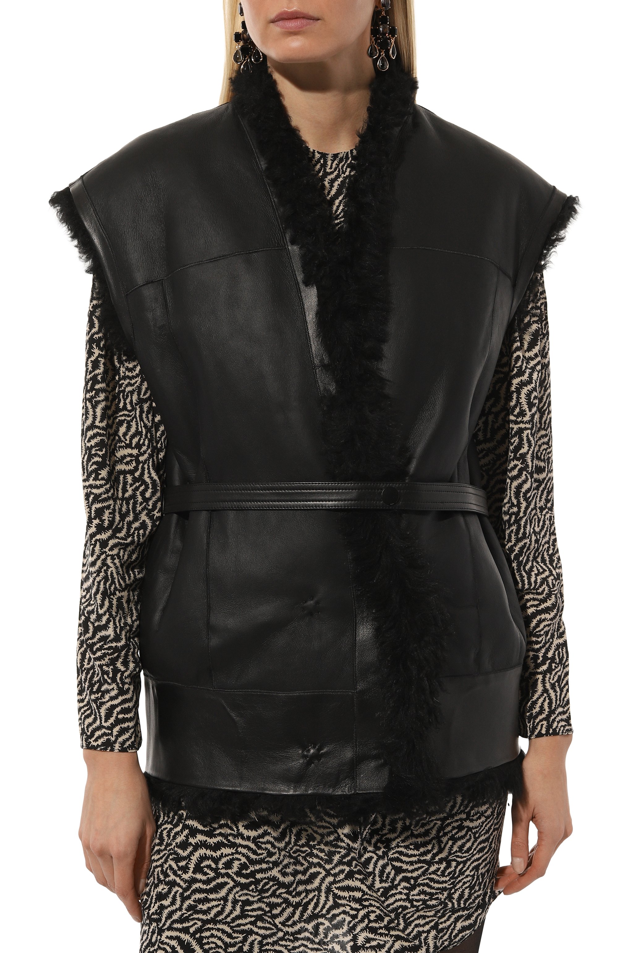 Двусторонний жилет из меха овчины VENERA M., арт. YLKBP, фото 7