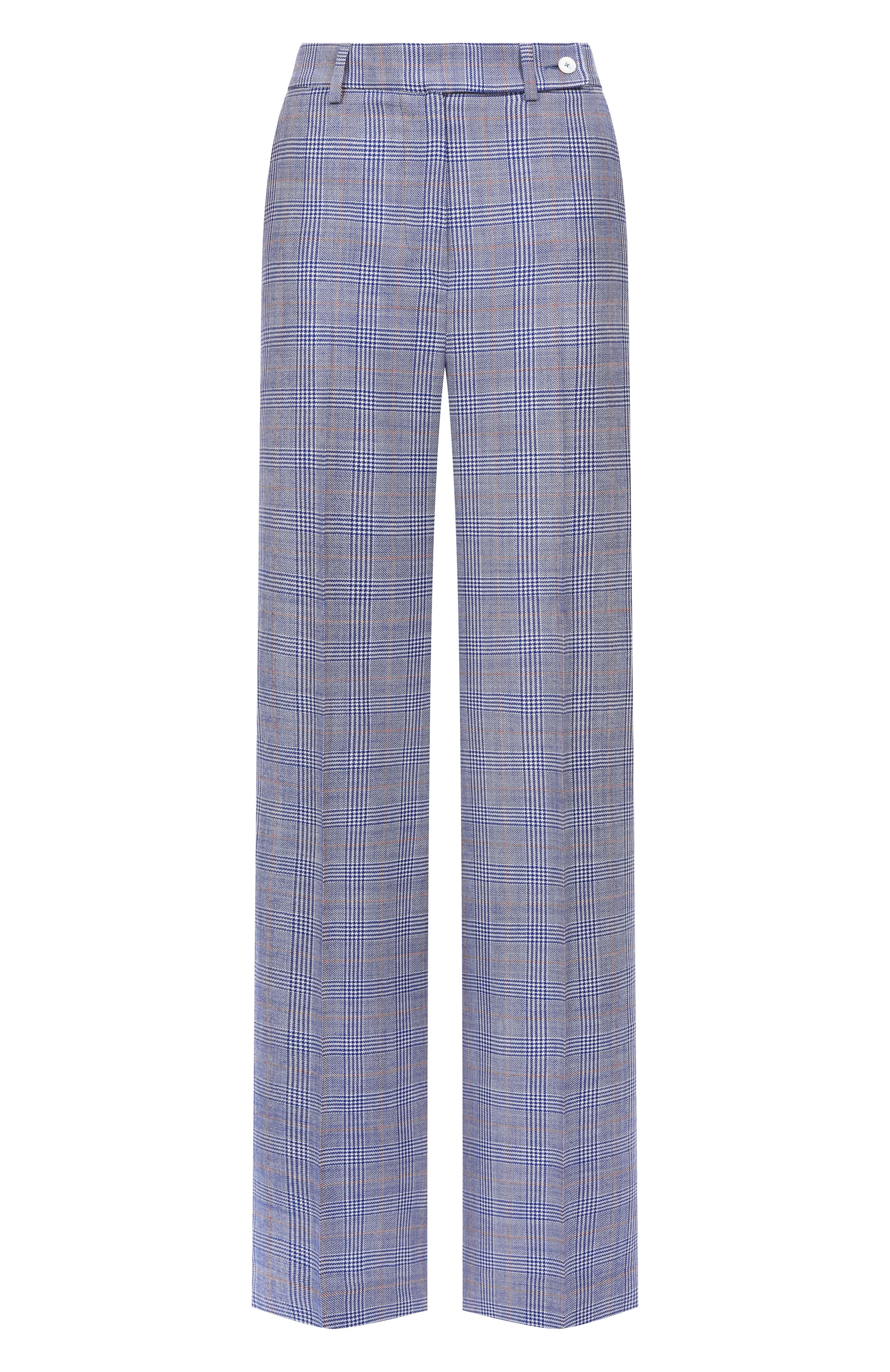 Шерстяные брюки KITON голубого цвета по цене 155000 руб., арт. D48109K0950E01, фото 1 Шерстяные брюки KITON, арт. D48109K0950E01, фото 1