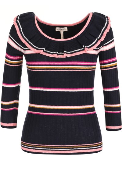 Облегающий пуловер с длинным рукавом и оборкой REBECCA TAYLOR, арт. 417816Y531, фото 1