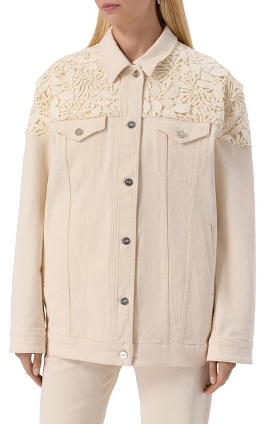 Джинсовая куртка MVST кремового цвета по цене 174000 руб., арт. X2P.P001/MAC-58/MAVERICK, фото 3 Джинсовая куртка MVST, арт. X2P.P001/MAC-58/MAVERICK, фото 3