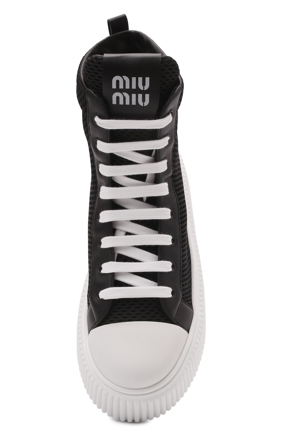 Комбинированные кеды MIU MIU, арт. 5T727D-77T-F0002-005, фото 6