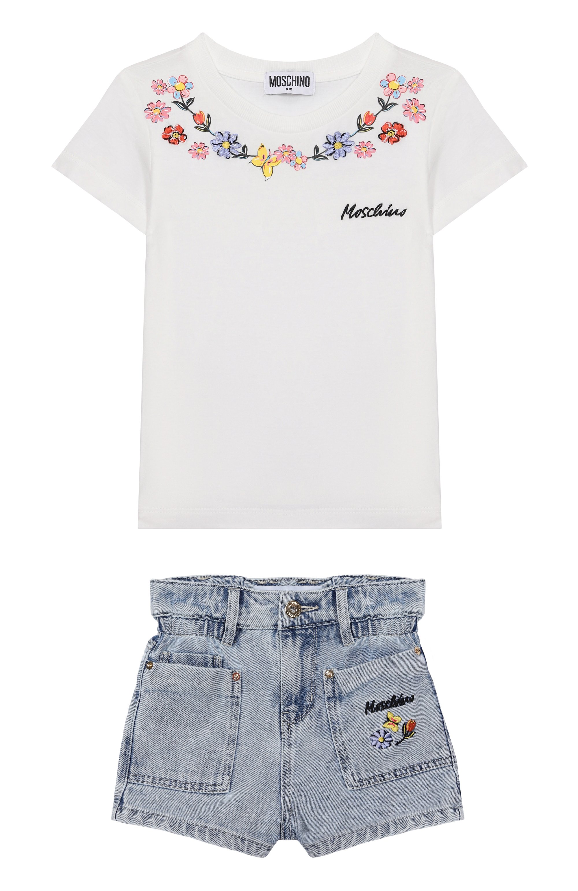 Комплект из футболки и шорт MOSCHINO, арт. HDG01B/L0E08/4-8, фото 1