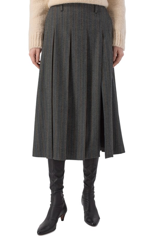 Плиссированная юбка Gooroo SK042-9080-905-FW25/26 Серый  SK042-9080-905-FW25/26 Фото 3