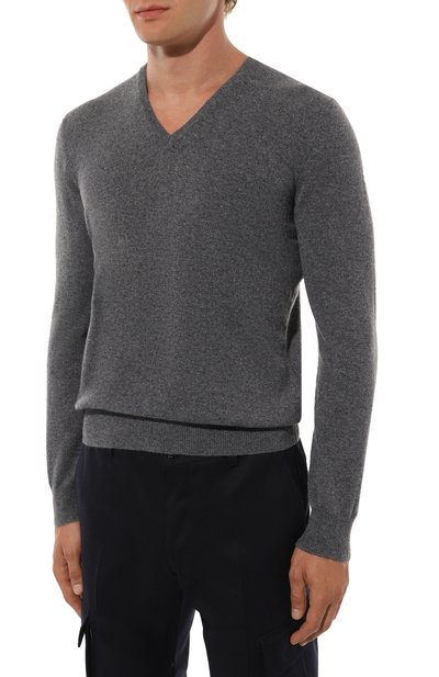 Кашемировый пуловер GRAN SASSO темно-серого цвета по цене 53550 руб., арт. 55115/15590, фото 3 Кашемировый пуловер GRAN SASSO, арт. 55115/15590, фото 3