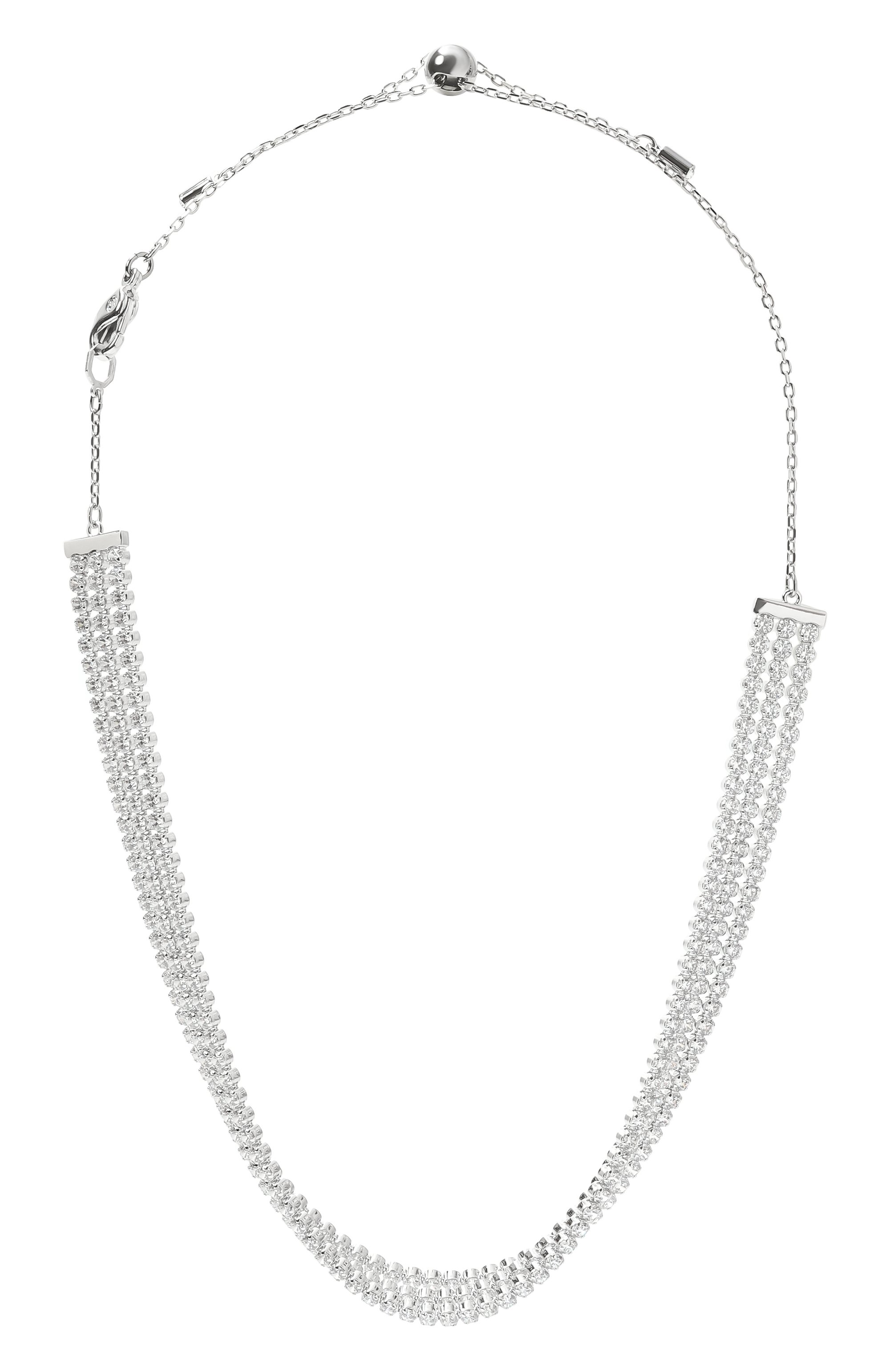 Чокер matrix SWAROVSKI серебряного цвета по цене 41400 руб., арт. 5685755, фото 1 Чокер matrix SWAROVSKI, арт. 5685755, фото 1