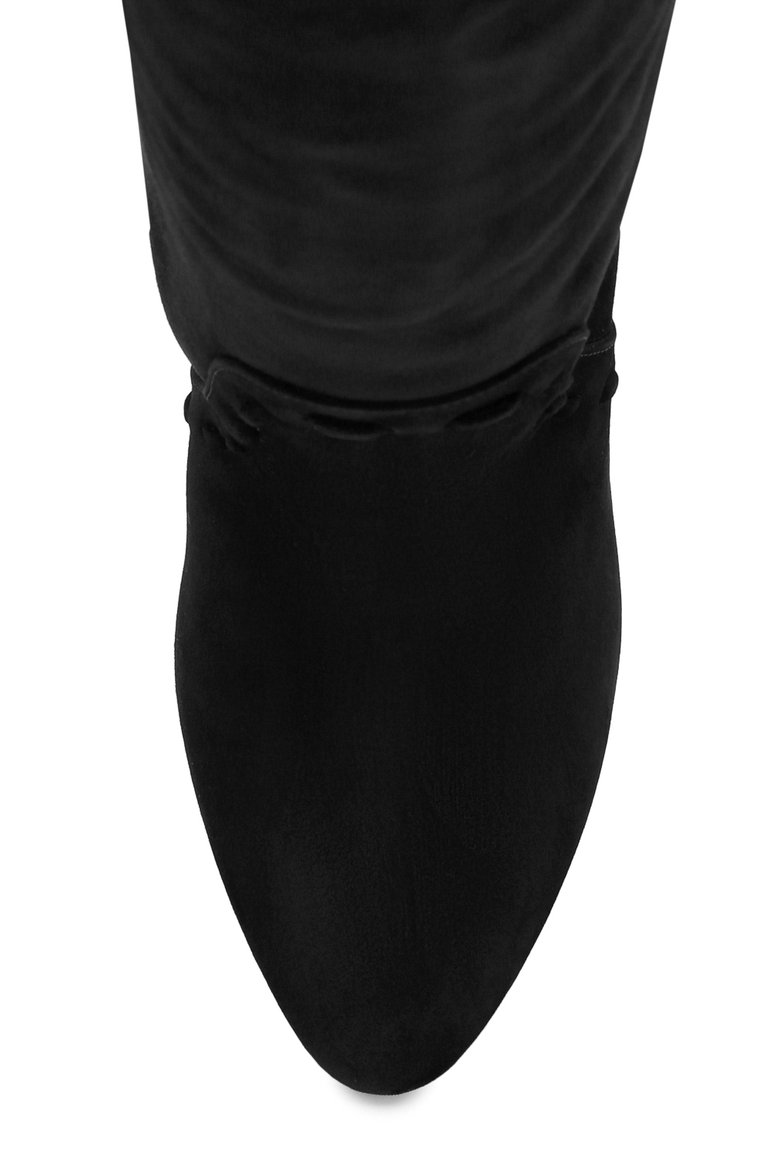 Замшевые ботфорты meurice на устойчивом каблуке SAINT LAURENT, арт. 529337/0LI00, фото 5