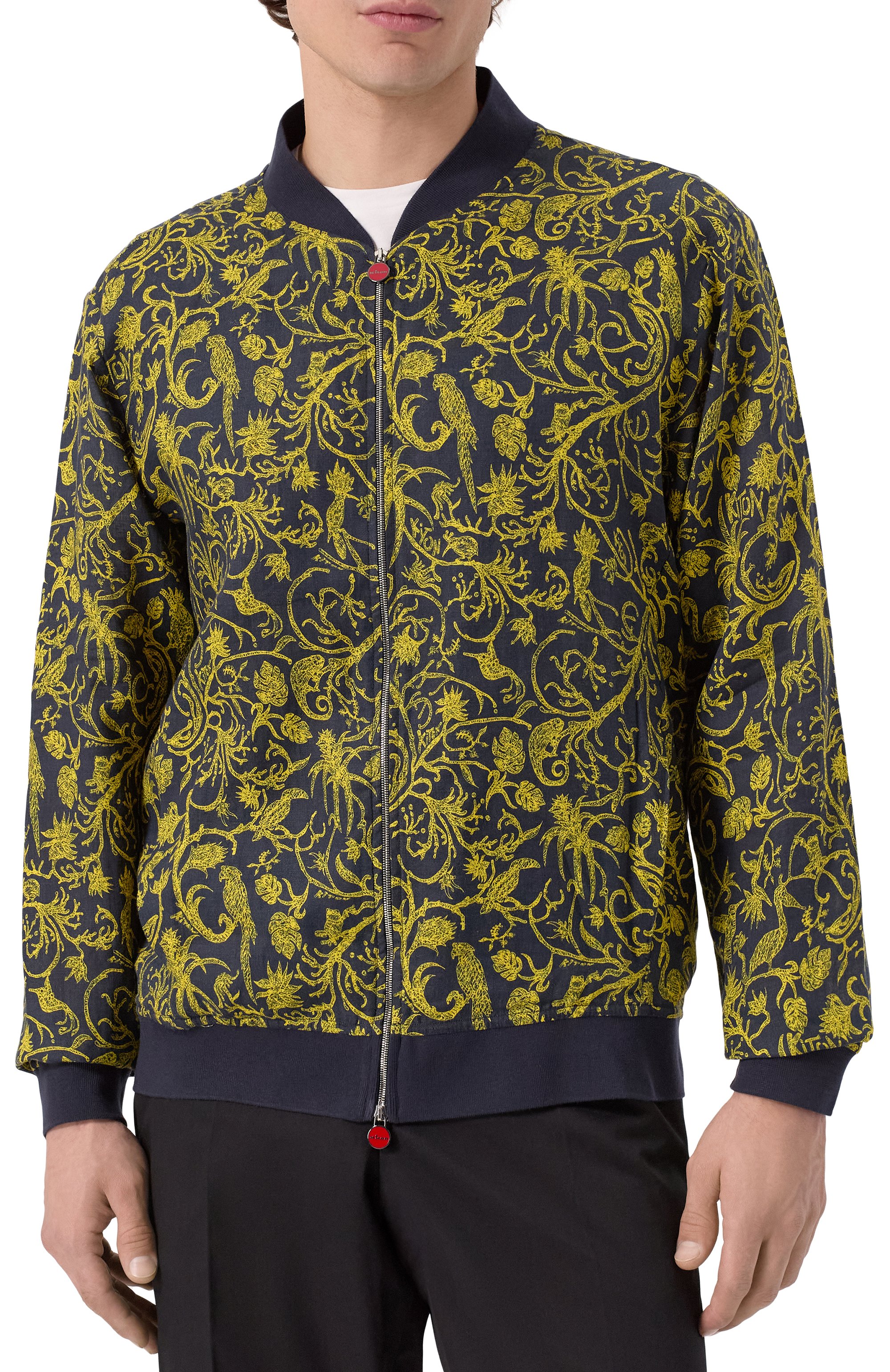 Льняной бомбер KITON, арт. UG0001H0930301, фото 3