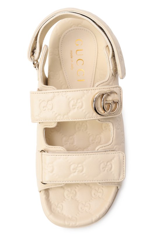 Кожаные сандалии Gucci 816625/AAEGP Кремовый  816625/AAEGP Фото 6