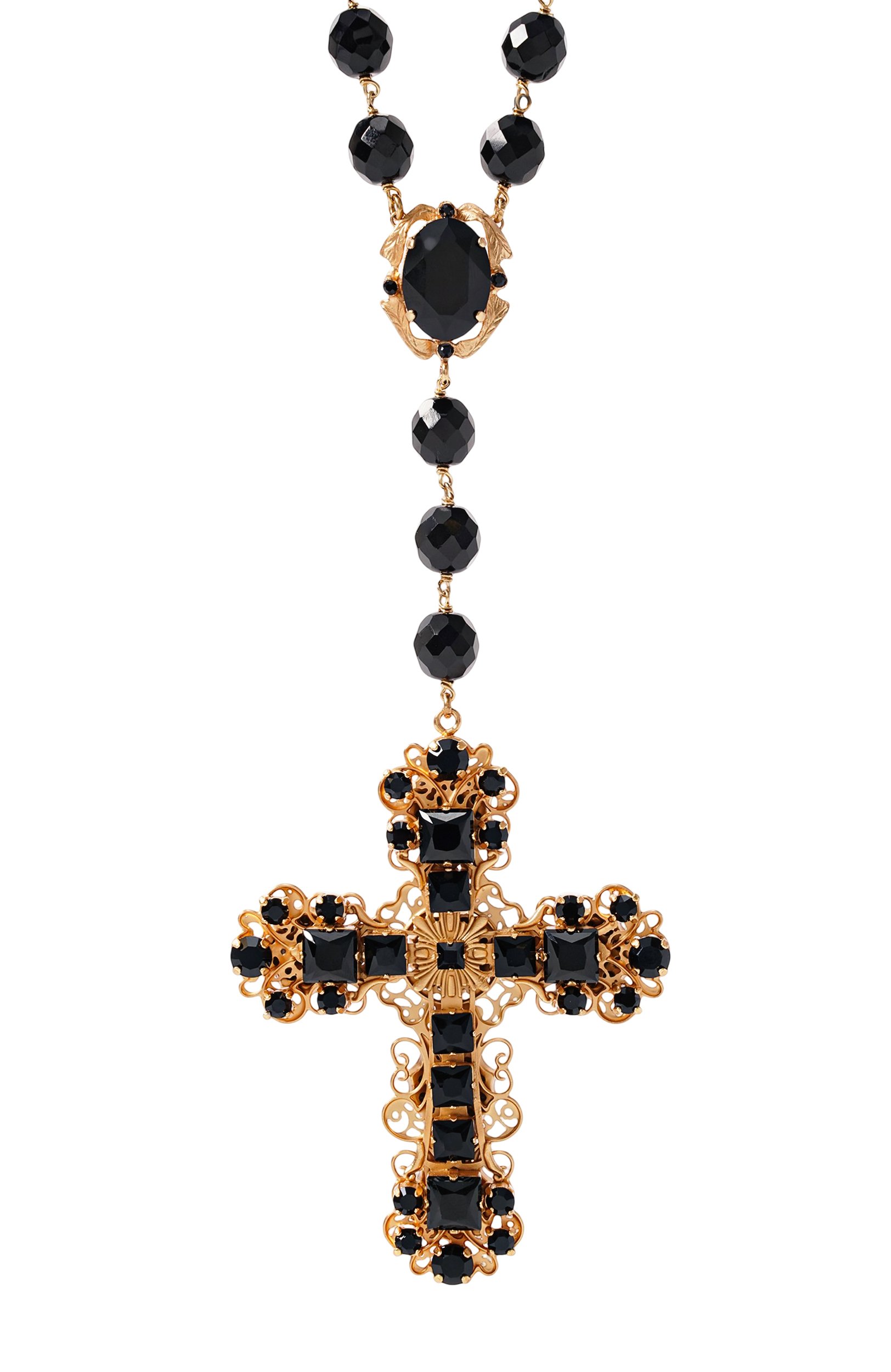 Колье DOLCE & GABBANA черного цвета по цене 343500 руб., арт. WNS6V4/W1111, фото 3 Колье DOLCE & GABBANA, арт. WNS6V4/W1111, фото 3