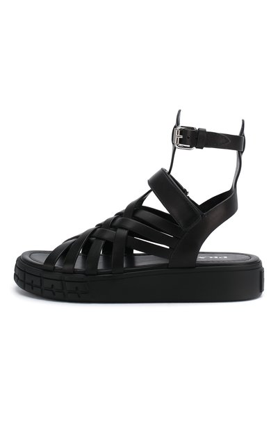Кожаные сандалии PRADA, арт. 1X958L-248-F0002-30, фото 3
