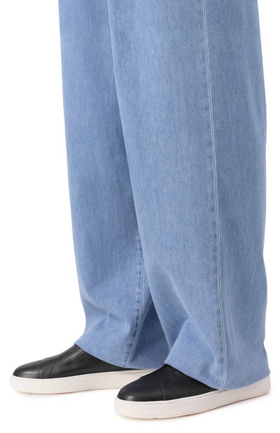 Кожаные кеды cleanic SANTONI, арт. MBCG21995BARTLLD, фото 3