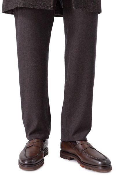 Кожаные пенни-лоферы carlos SANTONI, арт. MCNG18007SM4GLAS, фото 3