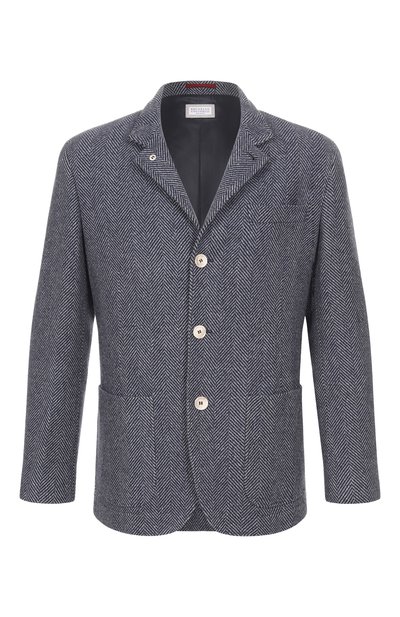 Мужская куртка из шерсти и шелка BRUNELLO CUCINELLI, арт. MY4436265